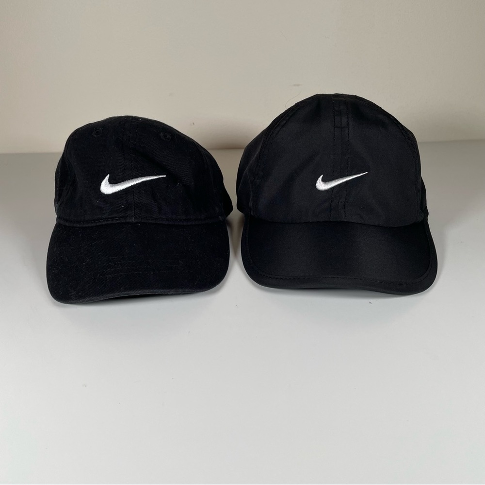 Toddler Nike Adjustable Hat Caps Swoosh Logo Baby Child Kid Boy Girl Gift Black